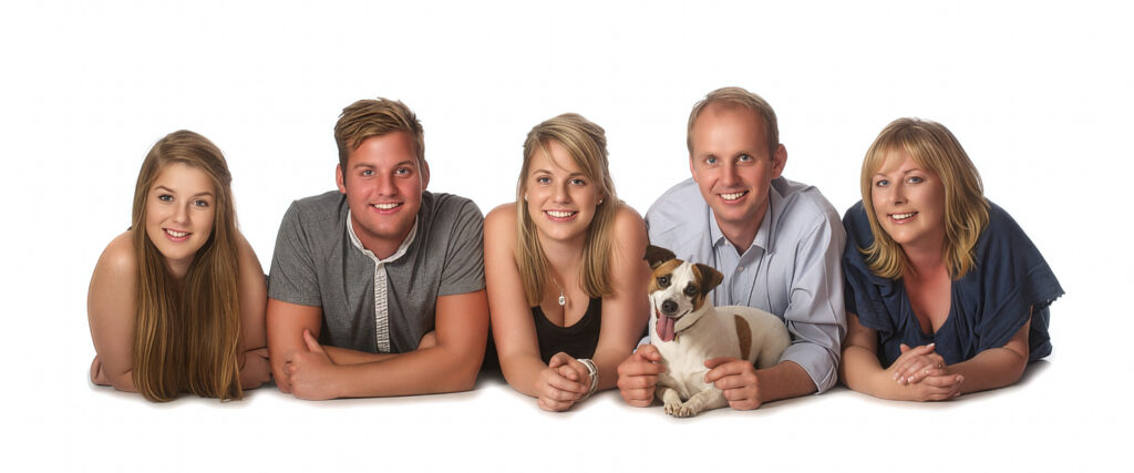 Family Studio Portrait taken at Colin Charles Photography in Botley Southampton Hampshire